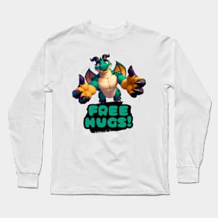 Free Hugs From A Scalie Anthro Dragon Long Sleeve T-Shirt